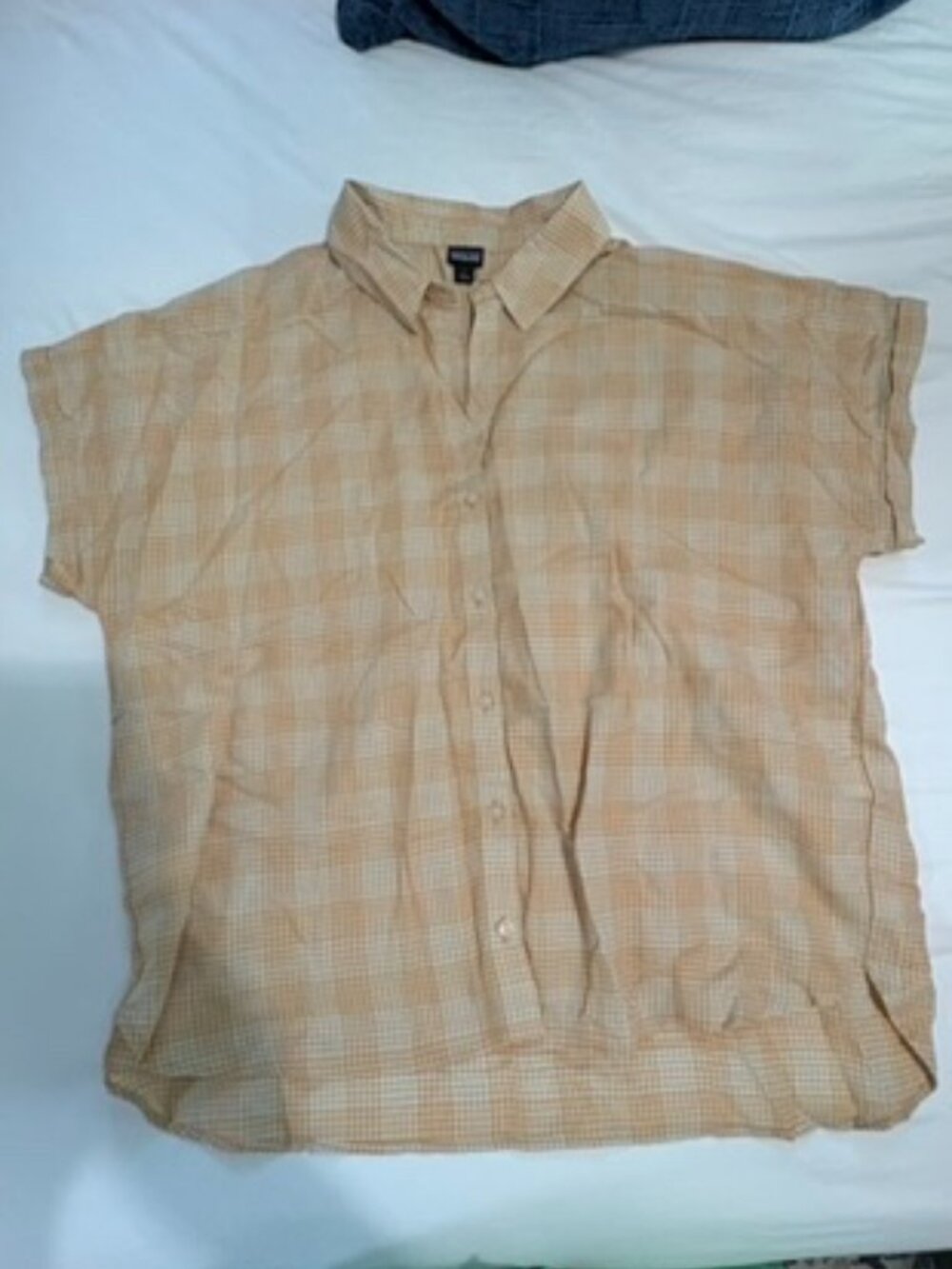Patagonia Lightweight A/C Button Front Plaid Shirt Size L